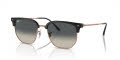 Ray-Ban RB4416 - New Clubmaster Dark Grey On Rose Gold / Grey (672071) Sunglasses - Color Image