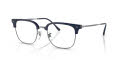 Ray-Ban RB7216 - New Clubmaster Optics Blue On Gunmetal (8210) Eyeglasses - Color Image