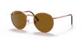 Ray-Ban RB3637 - New Round Rose Gold / Brown Lens (920233) Sunglasses - Color Image