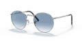 Ray-Ban RB3637 - New Round Silver / Clear Gradient Blue (003/3F) Sunglasses - Color Image