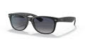 Ray-Ban RB2132 - New Wayfarer Matte Black / Polarized Blue Grad. Grey Lens (601S78) Sunglasses - Color Image