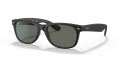 Ray-Ban RB2132 - New Wayfarer Rubber Black / Polarized Green Lens (622/58) Sunglasses - Color Image