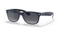 Ray-Ban RB2132 - New Wayfarer Blue On Transparent Blue / Blue Gradient Polarized Lens (660778) Sunglasses - Color Image