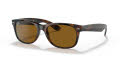Ray-Ban RB2132 - New Wayfarer Light Havana / Crystal Brown Lens (710) Sunglasses - Color Image