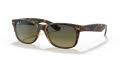 Ray-Ban RB2132 - New Wayfarer Matte Havana / Blue-Green Polar Lens (894/76) Sunglasses - Color Image