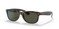 Ray-Ban RB2132 - New Wayfarer Tortoise / Crystal Green Lens (902) Sunglasses - Color Image