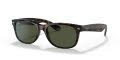Ray-Ban RB2132 - New Wayfarer Tortoise / Crystal Green Lens (902L) Sunglasses - Color Image