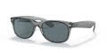 Ray-Ban RB2132 - New Wayfarer Transparent Grey / Dark Blue (64503R) Sunglasses - Color Image