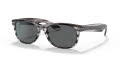 Ray-Ban RB2132 - New Wayfarer Striped Grey Havana / Dark Grey Lens (6430B1) Sunglasses - Color Image
