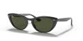 Ray-Ban RB4314N Nina Black / Green Lens (601/31) Sunglasses - Color Image