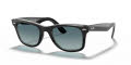 Ray-Ban RB2140 - Original Wayfarer Black on Transparent / Gradient Blue Lens (12943M) Sunglasses - Color Image