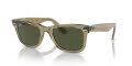 Ray-Ban RB2140 - Original Wayfarer Photo Striped Grey / Green (138731) Sunglasses - Color Image