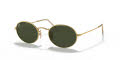 Ray-Ban RB3547 Oval by Peggy Gou Gold / Green Lens (001/31) Sunglasses - Color Image