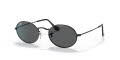 Ray-Ban RB3547 Oval by Peggy Gou Black / Dark Grey Lens (002/B1) Sunglasses - Color Image