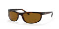 Ray-Ban RB2027 - Predator 2 Wrap Dark Havana / B-15 Brown Lens (650833) Sunglasses - Color Image