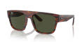 Ray-Ban RB0360S Striped Havana/Green (954/31) Sunglasses - Color Image