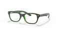 Ray-Ban Junior RY1555 Top Brown On Green Fluo (3665) Eyeglasses - Color Image