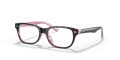 Ray-Ban Junior RY1555F Havana On Opal Pink (3580) Eyeglasses - Color Image