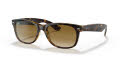 Ray-Ban RB2132 - New Wayfarer Light Havana / Crystal Brown Gradient Lens (710/51) Sunglasses - Color Image