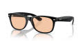 Ray-Ban RB2132F - New Wayfarer Alternate Fit Black/Pink (601/4B) Sunglasses - Color Image