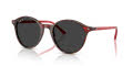 Ray-Ban RB2230 Transparent-Shade-Fantasy-Red/Polar-Black (141948) Sunglasses - Color Image