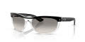 Ray-Ban RB2489 Black On Transparent/Clear Gradient Grey (129432) Sunglasses - Color Image