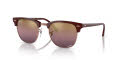 Ray-Ban RB3016 - Clubmaster Bordeaux on Rose Gold / Red Lens (1365G9) Sunglasses - Color Image