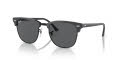 Ray-Ban RB3016 - Clubmaster Grey on Black / Dark Grey Lens (1367B1) Sunglasses - Color Image