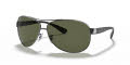 Ray-Ban RB3386 Gunmetal / Polarized Green Lens (004/9A) Sunglasses - Color Image