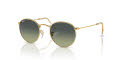Ray-Ban RB3447 - Round Metal Gold / Green Vintage (001/BH) Sunglasses - Color Image