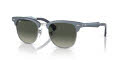 Ray-Ban RB3507 - Aluminum Clubmaster Blue On Silver/Grey (924871) Sunglasses - Color Image