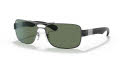 Ray-Ban RB3522 Gunmetal / Green Lens (004/71) Sunglasses - Color Image