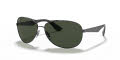 Ray-Ban RB3526 Matte Black / Grey Green Lens (006/71) Sunglasses - Color Image