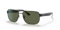Ray-Ban RB3530 Black / Polarized Green Lens (002/9A) Sunglasses - Color Image