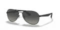 Ray-Ban RB3549 Black / Grey Gradient Dark Grey Polarized Lens (002/T3) Sunglasses - Color Image