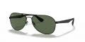 Ray-Ban RB3549 Matte Black / Green Lens (006/71) Sunglasses - Color Image