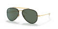 Ray-Ban RB3584N Blaze Gold / Dark Green Lens (905071) Sunglasses - Color Image