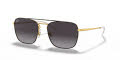 Ray-Ban RB3588 Gold On Top Black / Grey Gradient Dark Grey Lens (90548G) Sunglasses - Color Image