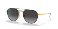 Ray-Ban RB3589 Gold Top On Black / Grey Gradient Dark Grey Lens (90548G) Sunglasses - Color Image