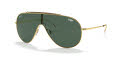 Ray-Ban RB3597 Gold / Dark Green Lens (905071) Sunglasses - Color Image