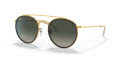 Ray-Ban RB3647N Gold/Grey Gradient (923871) Sunglasses - Color Image