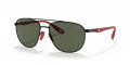 Ray-Ban RB3659M Black / Dark Green Lens (F02871) Sunglasses - Color Image