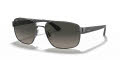Ray-Ban RB3663 Shiny Gunmetal / Grey Gradient Dark Grey Lens (004/71) Sunglasses - Color Image