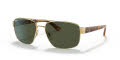 Ray-Ban RB3663L Arista Gold/G-15 Green (001/31) Sunglasses - Color Image
