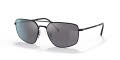Ray-Ban RB3666 Black / Grey Mirror Gradient Grey Polarized Lens (002/K3) Sunglasses - Color Image