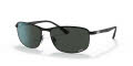 Ray-Ban RB3671CH Black On Black / Polarized Dark Grey Lens (186/K8) Sunglasses - Color Image