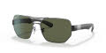 Ray-Ban RB3672 Gunmetal / Dark Green Polarized Lens (004/9A) Sunglasses - Color Image