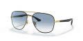 Ray-Ban RB3683 Black On Arista / Clear Gradient Blue Lens (90003F) Sunglasses - Color Image