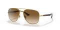 Ray-Ban RB3683 Arista Gold / Brown (001/51) Sunglasses - Color Image