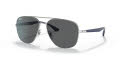 Ray-Ban RB3683 Silver / Dark Grey Lens (003/B1) Sunglasses - Color Image